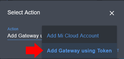 home assistant xiaomi gateway 3 use token