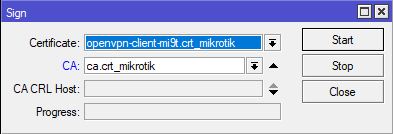 mikrotik openvpn client certificate sign