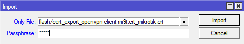 mikrotik openvpn import client certificate