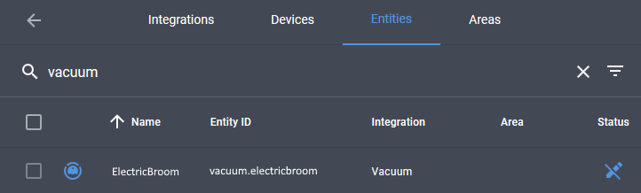 xiaomi vacuum cleaner 1c home assistant integration